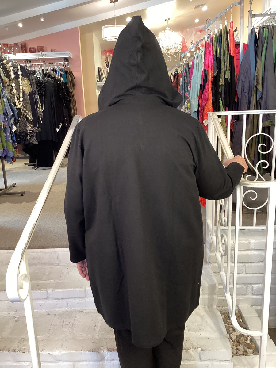 CORTES ZIP HOODIE JACKET BLACK Abundance Plus Size Boutique cortes-zip-hoodie-jacket-black-abundance-plus-size-boutique