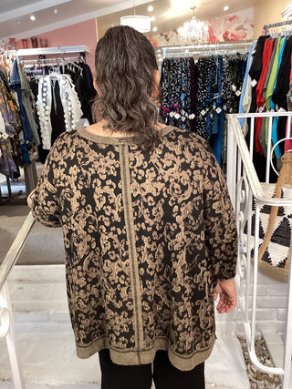 JACQUARD O/S V - SADDLE