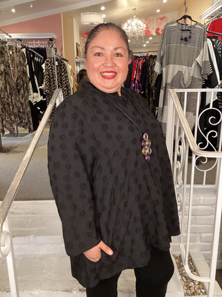 Particle Blouse - Big Bang Dot Black