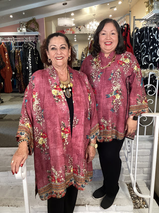 SILK KIMONO-DRAGONFLY WATRLILY