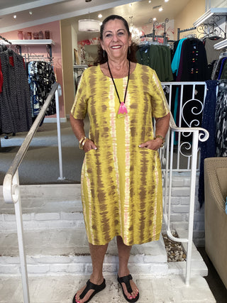 SAN FRAN DRESS - MUSTARD