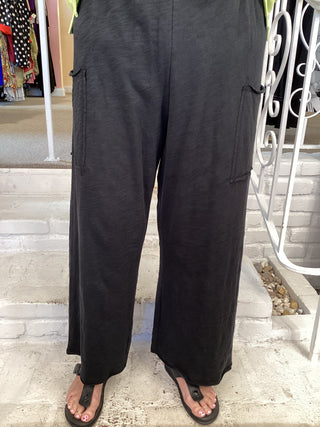 COTTON PKT FLOOD - BLACK