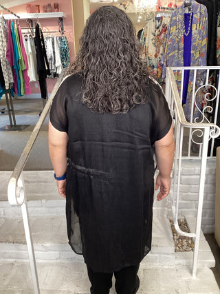 RT0994 WRAP DUSTER - BW DOT