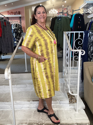SAN FRAN DRESS - MUSTARD