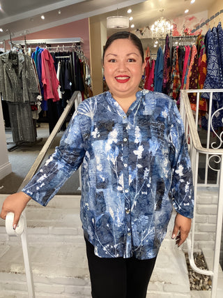 MANDARIN BUTTON DOWN - MARIPOS