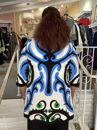 BANDED TUNIC - BLACK SURI