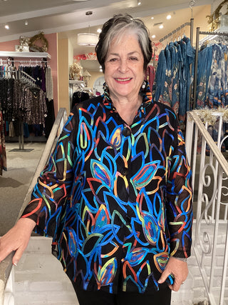 FLORAL SOUTACHE JACKET