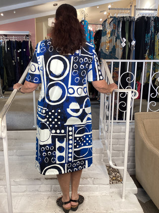 COTTON/SPAN DRESS - DOTTIE