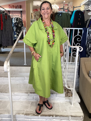 COAT DRESS - KIWI
