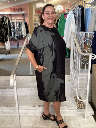 ONE SIZE DRESS - BLACK