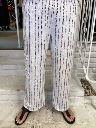 STRIPE J PKT FLOOD - WHITE
