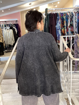 KIMONO JKT PATCH PKT - BLACK