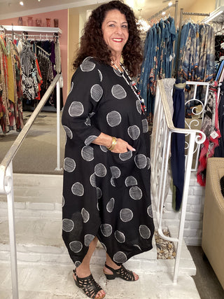 DRESS - BLACK DOT