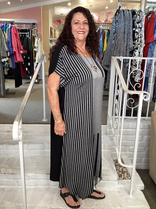 S/S Patch Dress - Black Combo