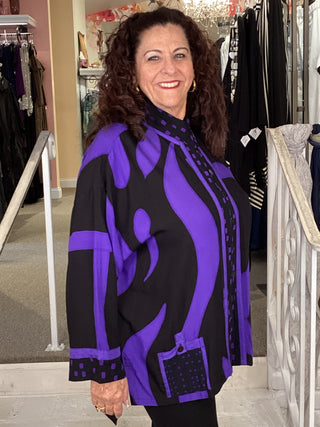 BOXY JACKET - LAVA PURPLE