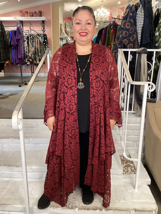 STEVIE DUSTER - BURGUNDY