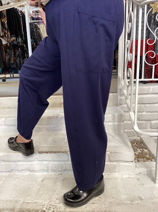 2 PKT LANTERN PANT - JET DENIM