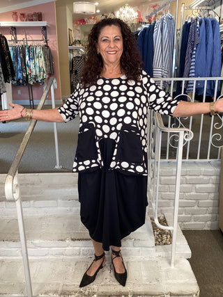 DOT POCKET DRESS