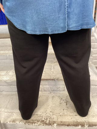 CHRISTINE FLEECE PANT - BLACK