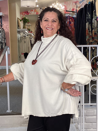 OVERSIZE SWEATER - WHITE