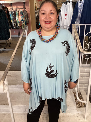 HI LOW - TRIBAL AQUA