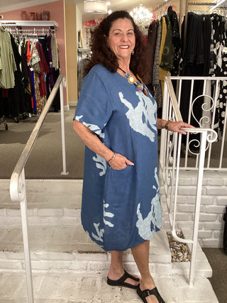 TURTLE DRESS - BLUE