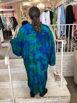 223 CREPE GAIA DUSTER DRESS