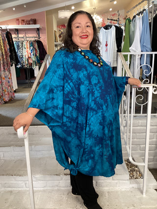 WHISPER TUNIC - WASH PEACOCK