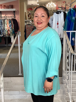 2626 LAYER TUNIC - AQUA