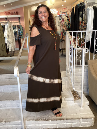 Dana Wave Dress - Espresso