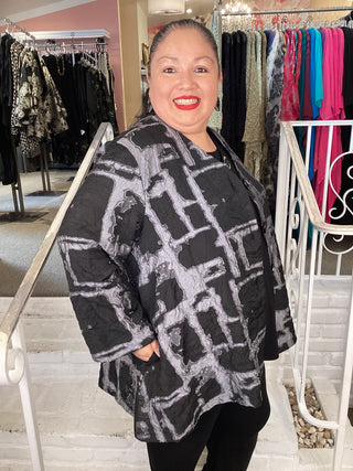 3 BUTTON JACKET - SILVER