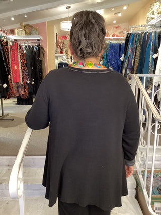 LONG ANGEL TEE - BLACK