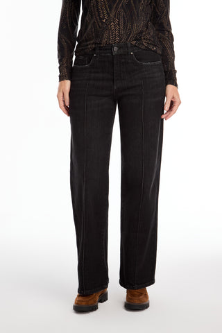 OLIVIA PINTUCK JEANS - BLKWASH
