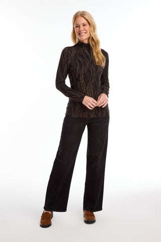 OLIVIA PINTUCK JEANS - BLKWASH