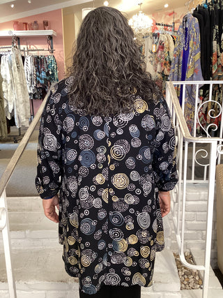 STANLEY BLOUSE - DARK BUBBLES