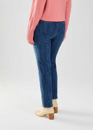 PRINTED PULL ON JEANS - MEDWAS