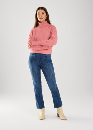 PRINTED PULL ON JEANS - MEDWAS