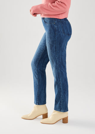 PRINTED PULL ON JEANS - MEDWAS