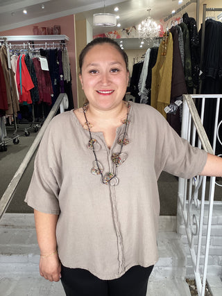 TINY TOP - TAUPE