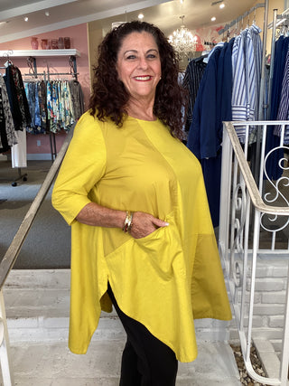 COTTON TUNIC - SULPHER