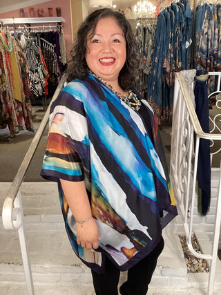 Silk Long Kimono - Rain or Shine