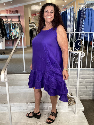 LINEN GAUZE DRESS