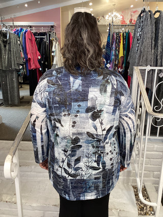3/4 SLV BURNOUT TOP - PRIMROSE
