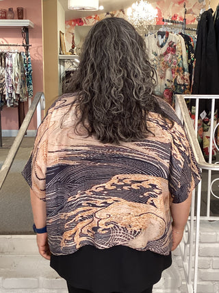 Silk Overlay Top - Tempest