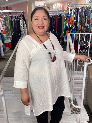 FROG GAUZE TUNIC - LAUNDERED