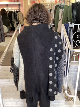 UT235S Poly-Wool Top in Storm Mix by Alembika