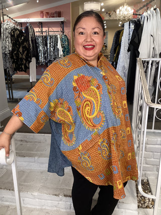 PAREO KANTHA BUTTON DOWN 244
