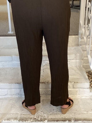 Fiona Crop Pant - Espresso