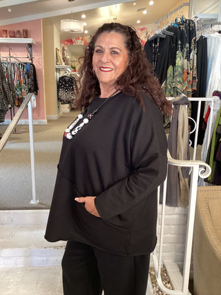 ALMA TUNIC  - BLACK
