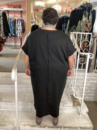 LONG TUNIC - BLACK
